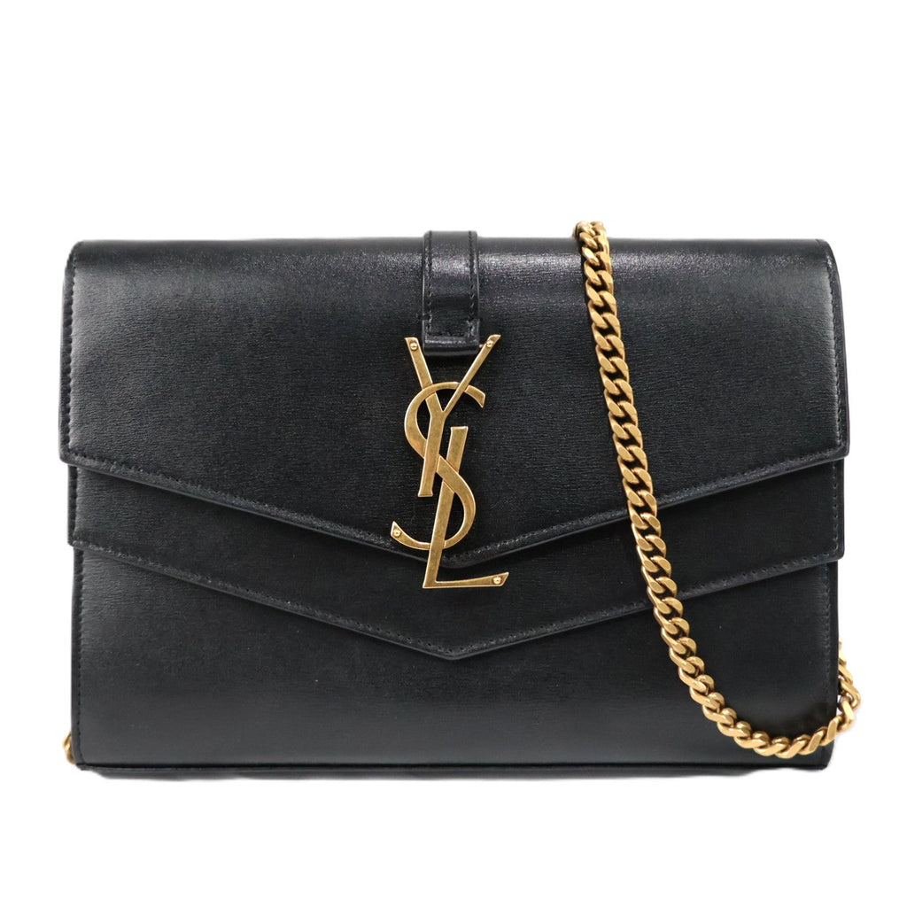 SAINT LAURENT 575012 02G0W WALLAET ON CHAIN