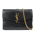 SAINT LAURENT 575012 02G0W WALLAET ON CHAIN