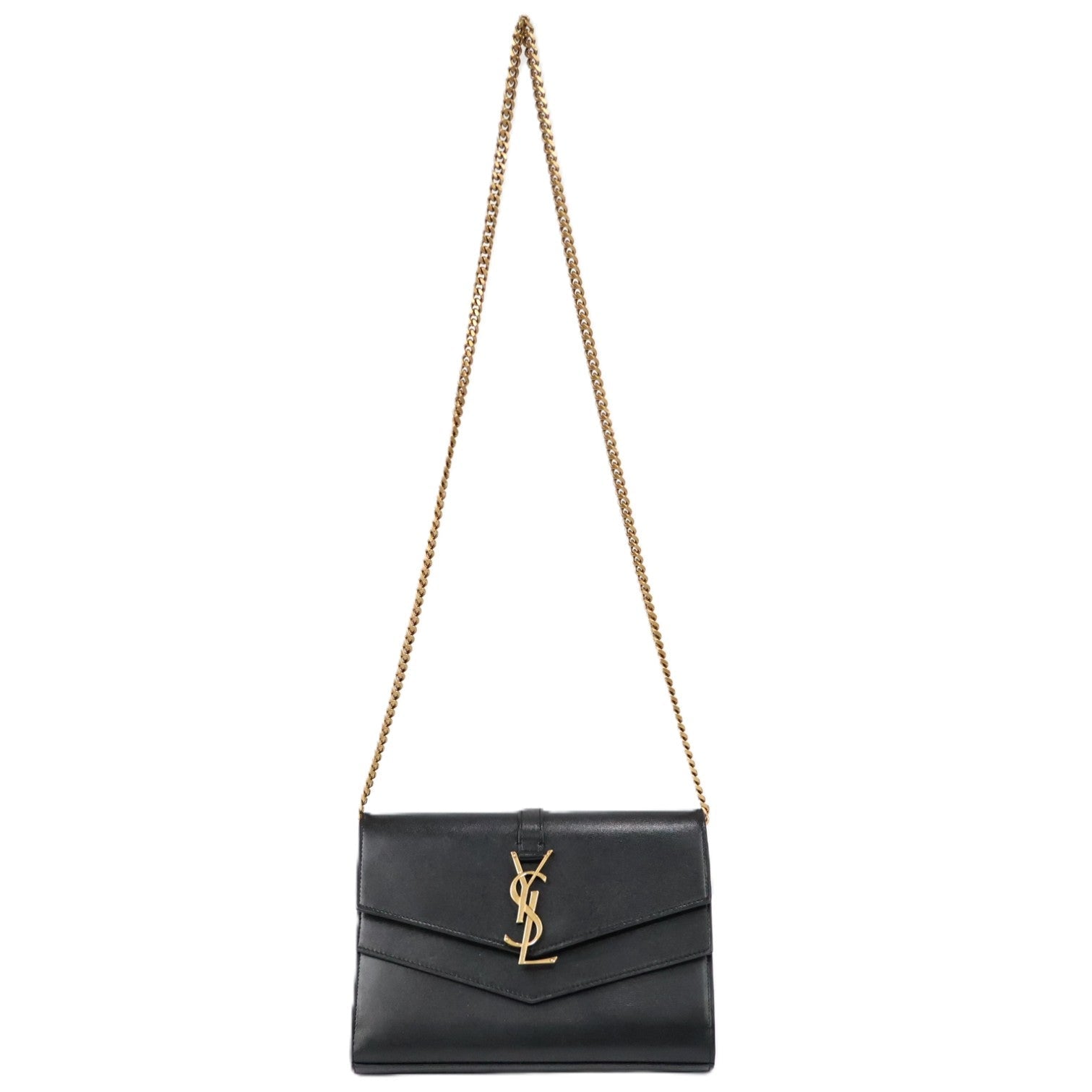 SAINT LAURENT 575012 02G0W WALLAET ON CHAIN