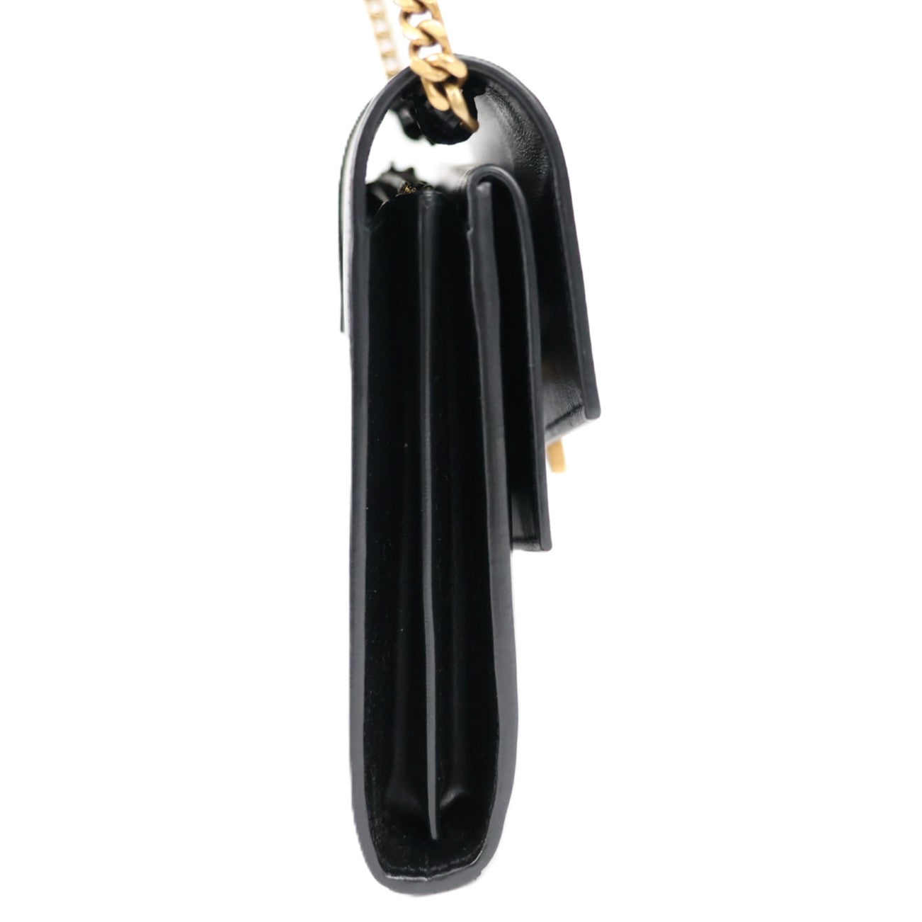 SAINT LAURENT 575012 02G0W WALLAET ON CHAIN