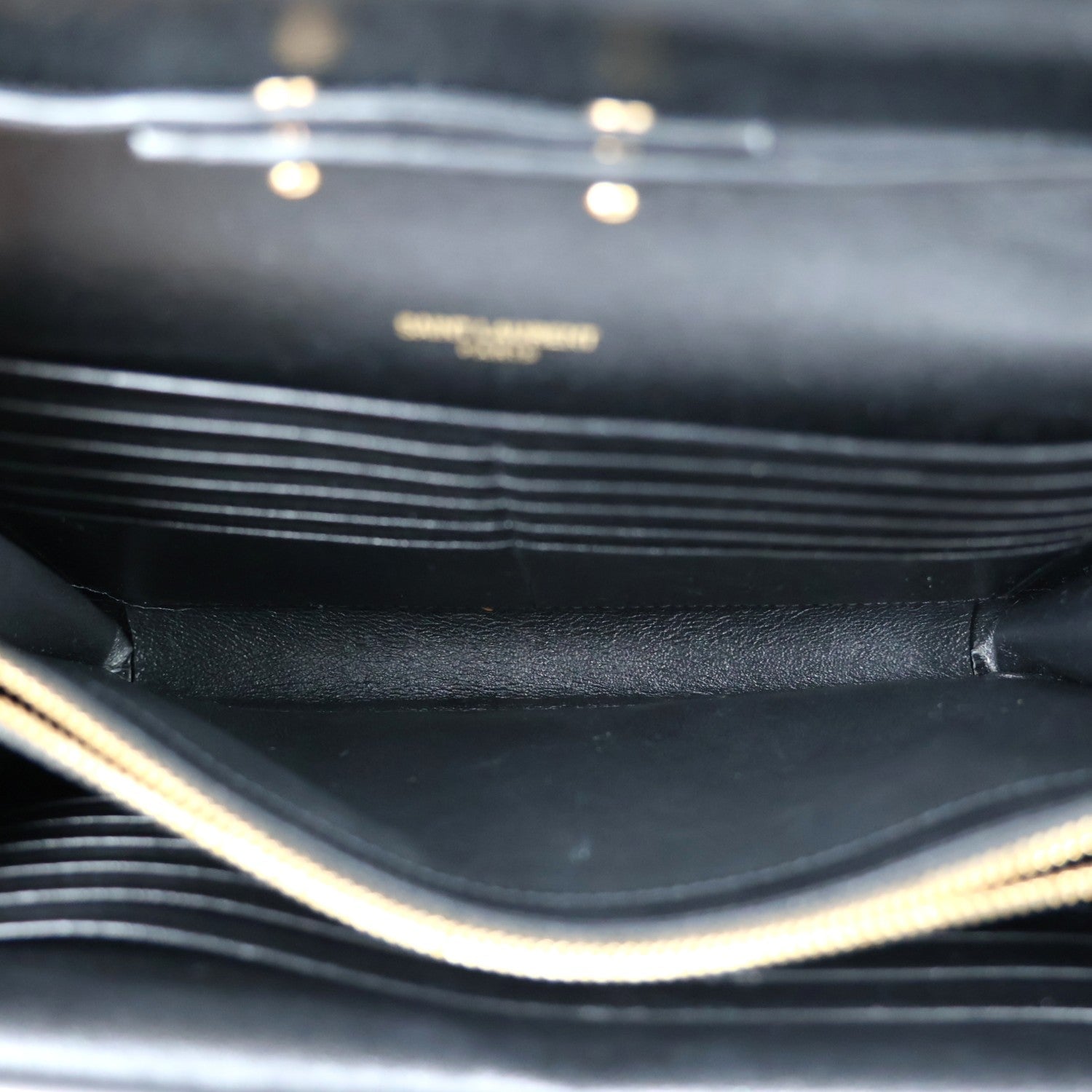 SAINT LAURENT 575012 02G0W WALLAET ON CHAIN
