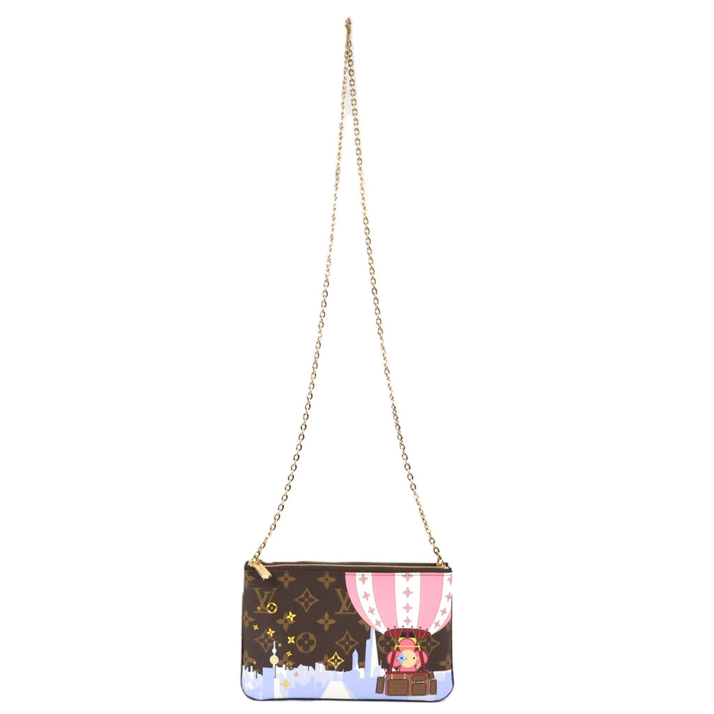 LOUIS VUITTON M68486 POCHETTE DOUBLE ZIP CROSSBODY BAG