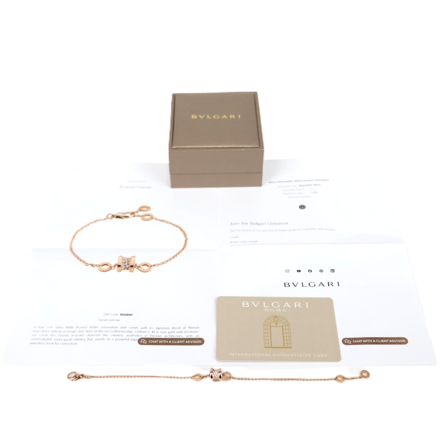 BVLGARI 350897 B.zero1 Classic Bracelet