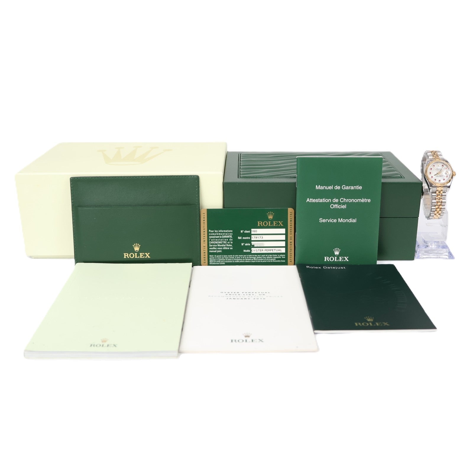 ROLEX 179173NGR Date Just