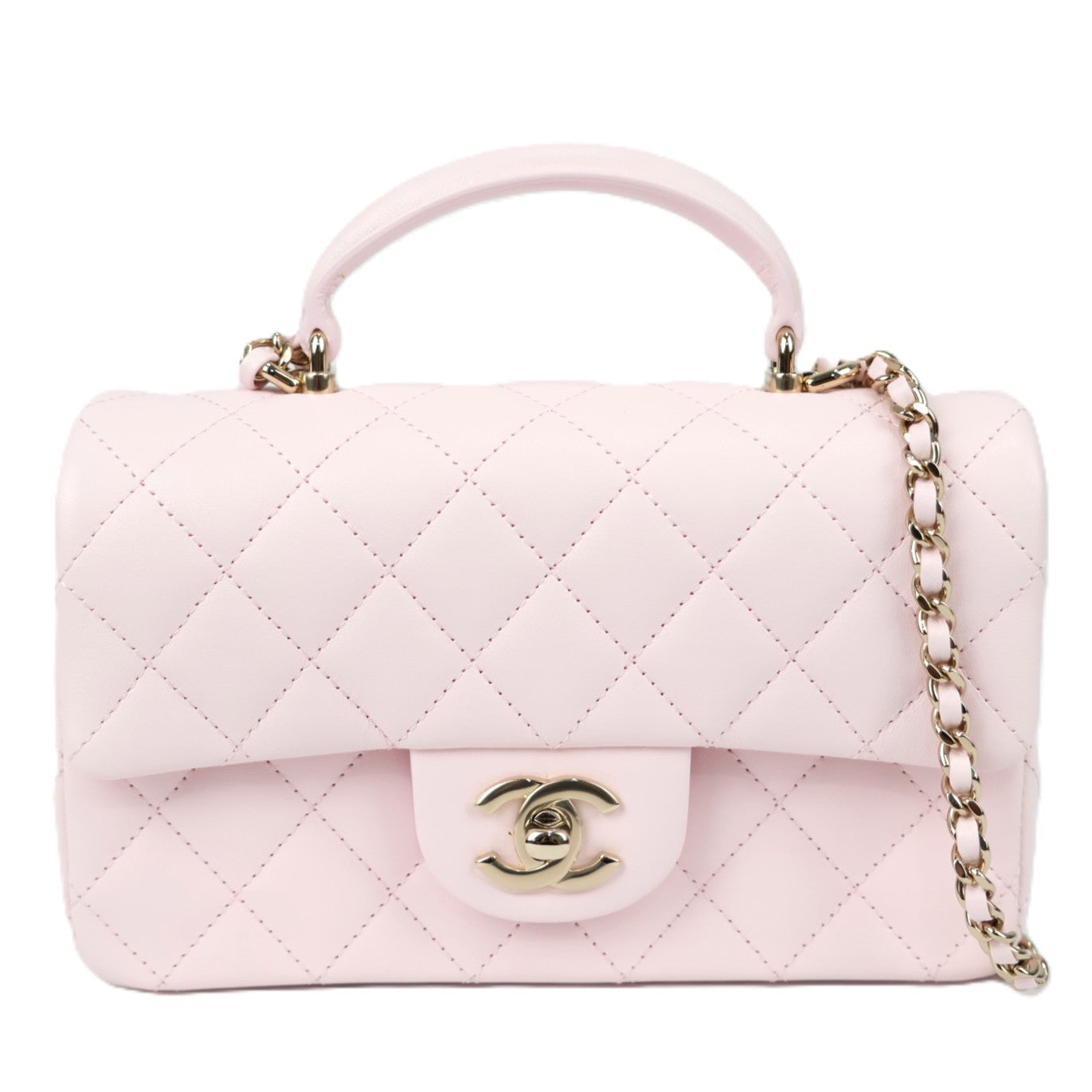CHANEL AS2431 TOP HANDLE FLAP HANDBAG