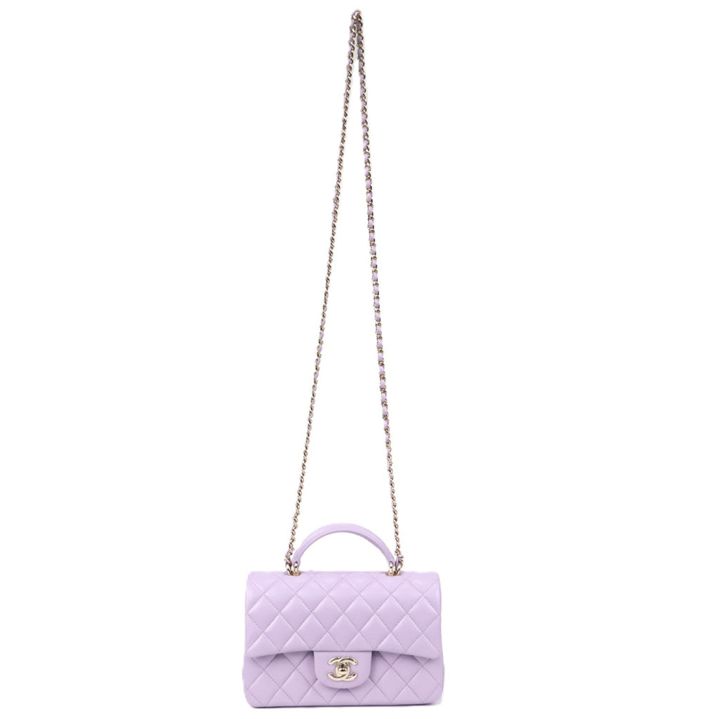 CHANEL AS2431 TOP HANDLE FLAP HANDBAG