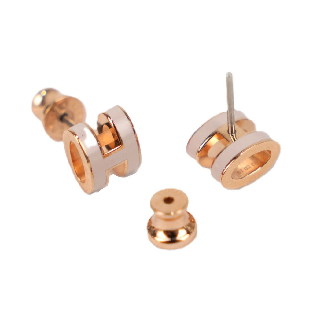 HERMES 608002FO POP H MINI EARRINGS