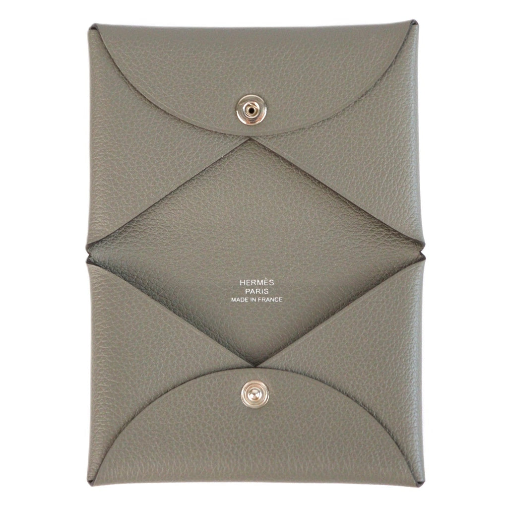 HERMES 064954CK CALVI CARD HOLDER
