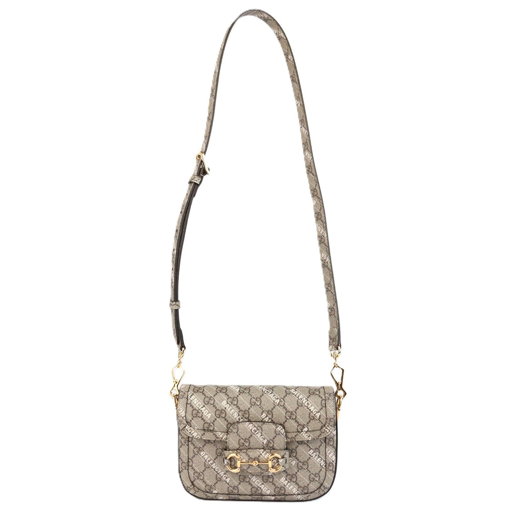 GUCCI 658574 HORSEBIT X BALENCIAGA SHOULDER BAG