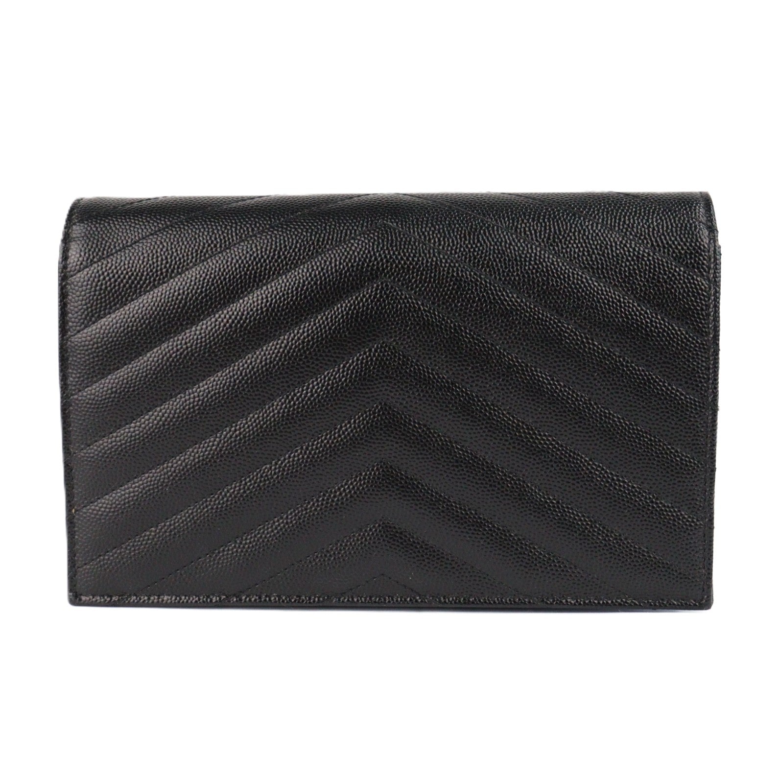 SAINT LAURENT 393953 BOW02 CASSANDRE WALLET ON CHAIN