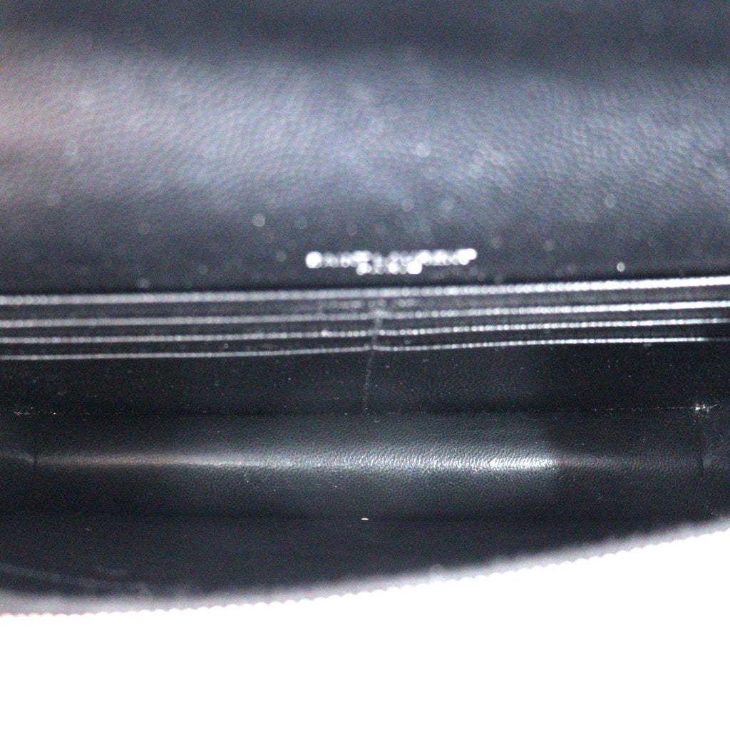 SAINT LAURENT 393953 BOW02 CASSANDRE WALLET ON CHAIN