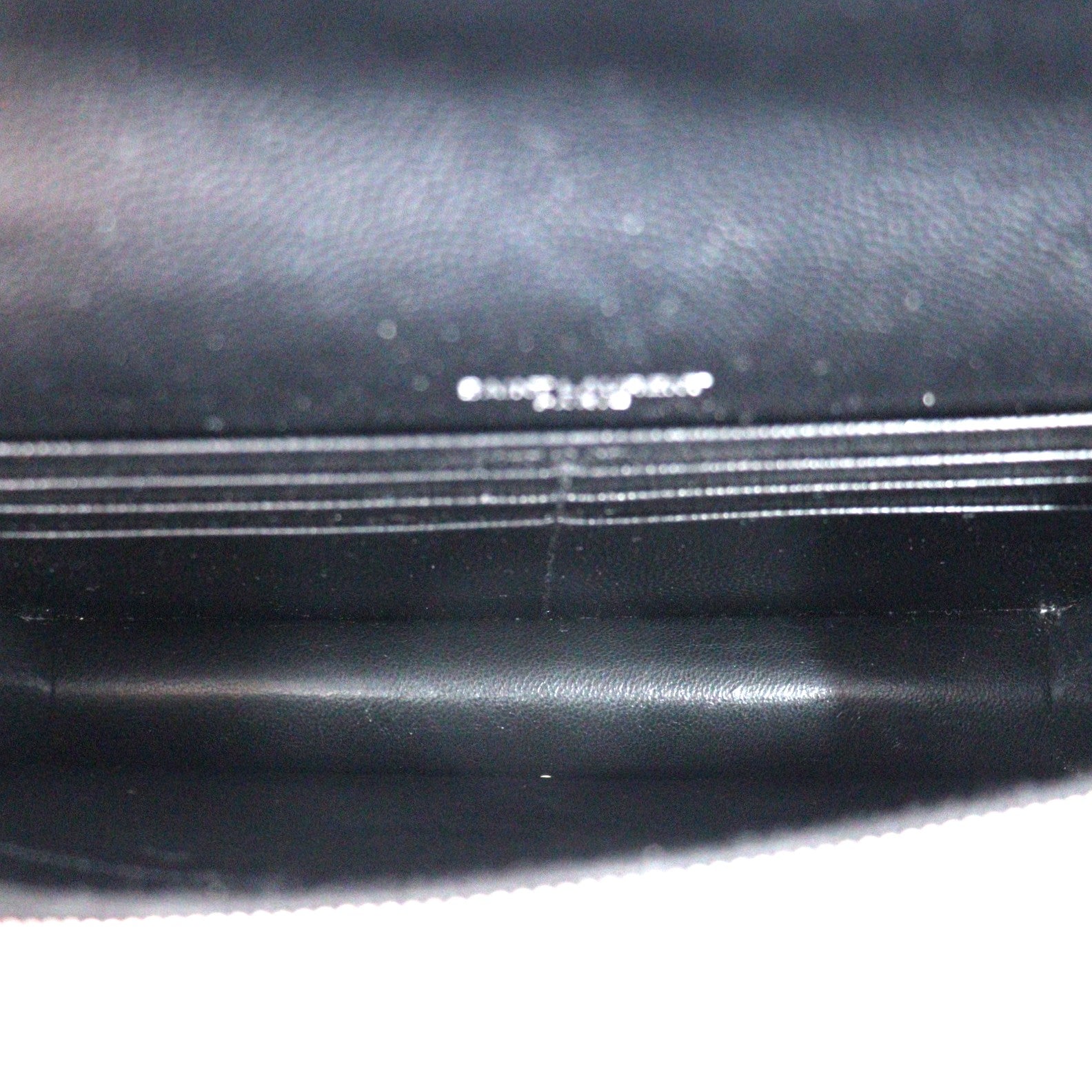 SAINT LAURENT 393953 BOW02 CASSANDRE WALLET ON CHAIN