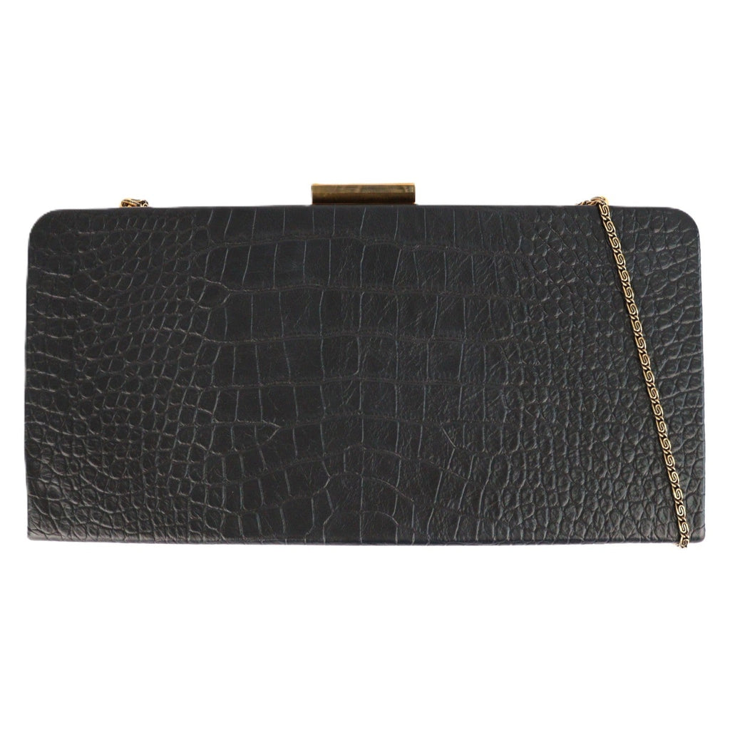 SAINT LAURENT 593017 1K00W MIDNIGHT CLUTCH BAG