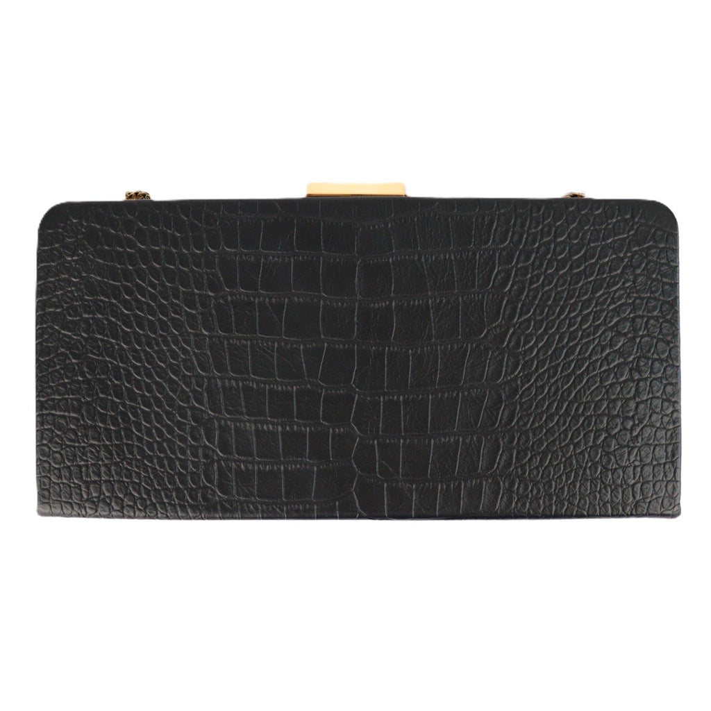 SAINT LAURENT 593017 1K00W MIDNIGHT CLUTCH BAG