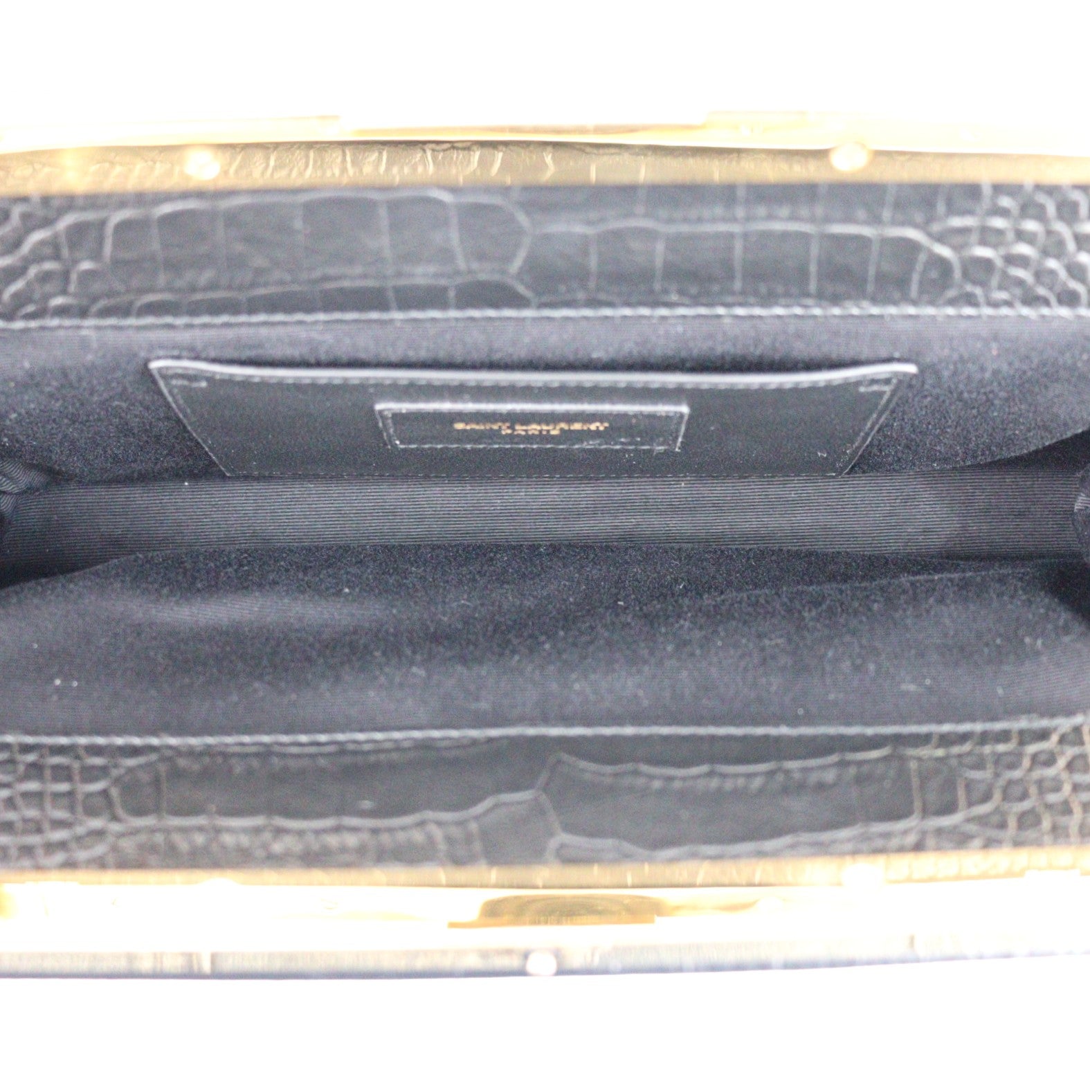 SAINT LAURENT 593017 1K00W MIDNIGHT CLUTCH BAG