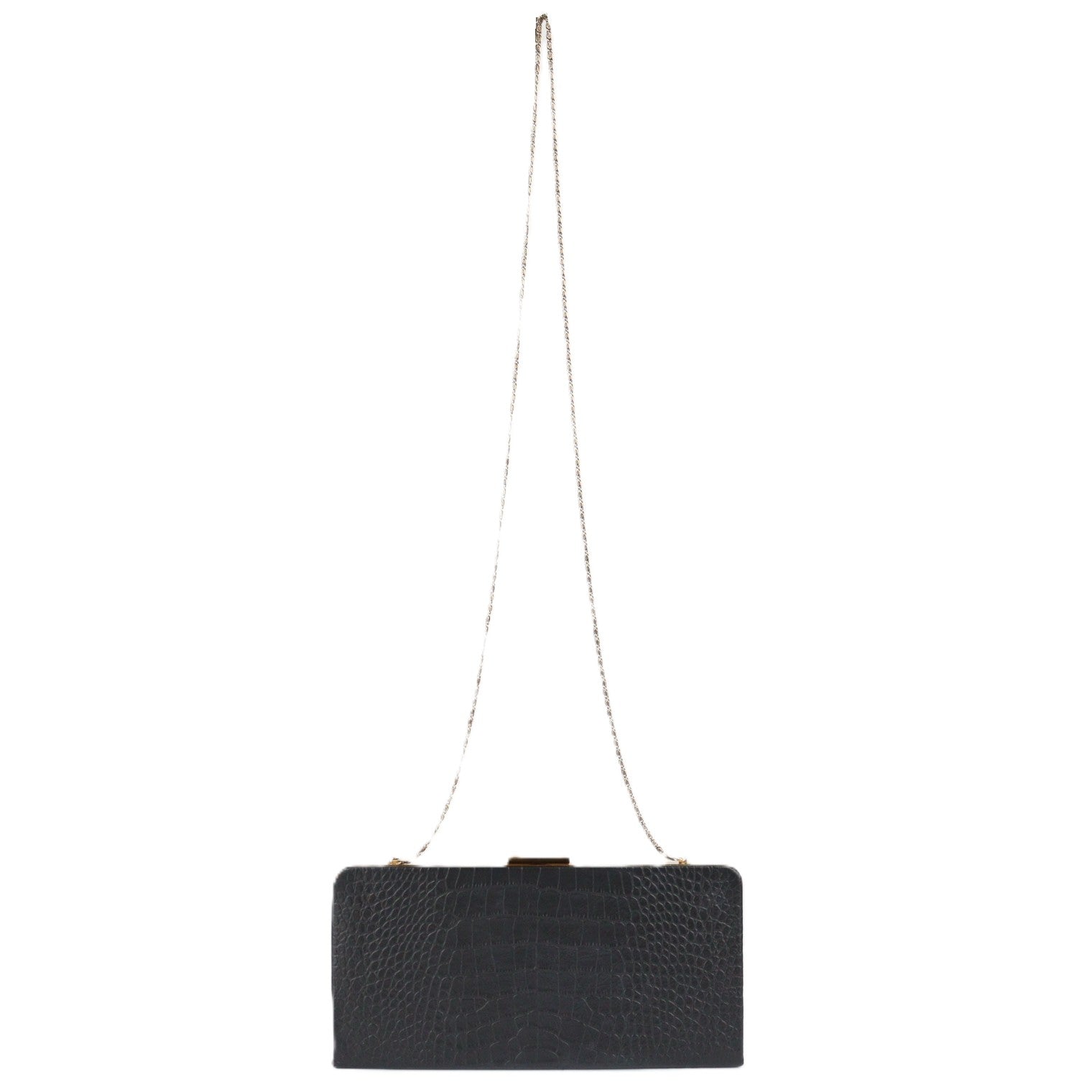 SAINT LAURENT 593017 1K00W MIDNIGHT CLUTCH BAG