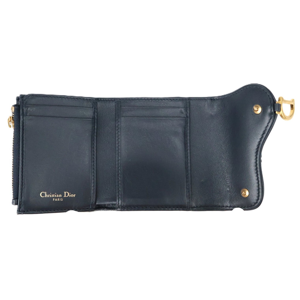 DIOR S5652CTZQ SADDLE LOTUS WALLET