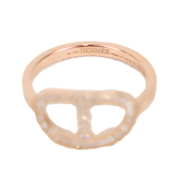 HERMES H122605B Chaine d'Ancre Contour Ring #53