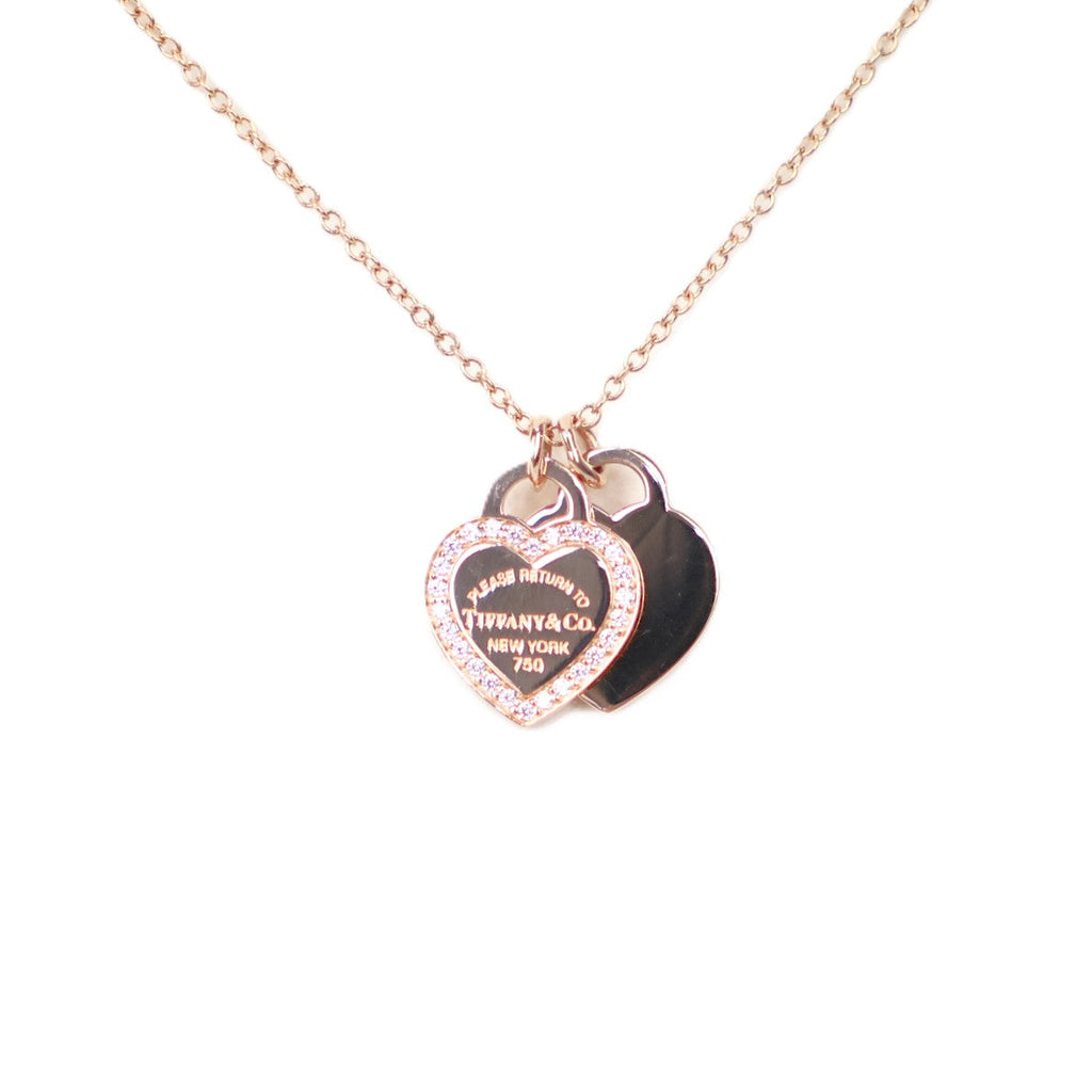 TIFFANY & Co. Return to Tiffany Double Heart Tag Mini Necklace