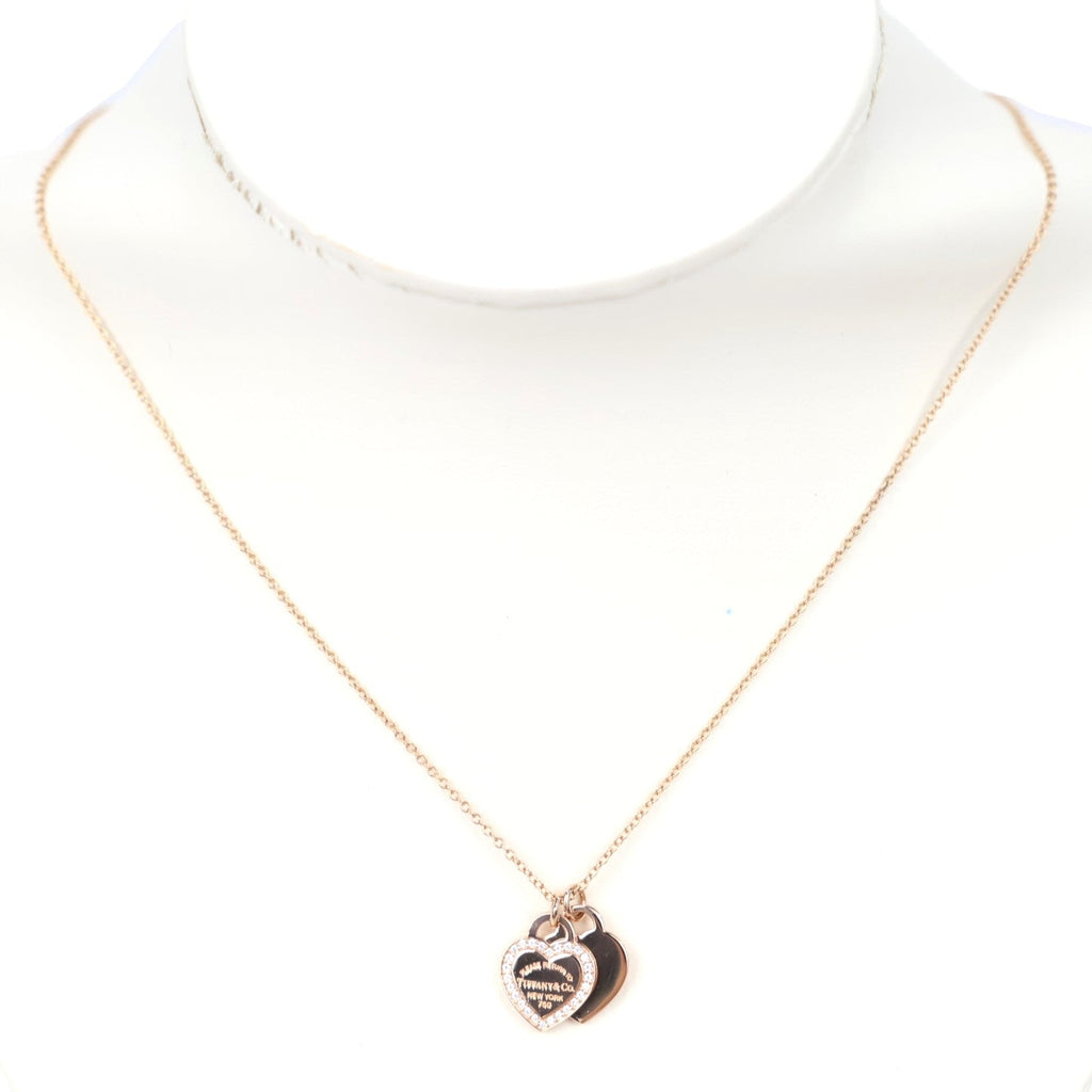 TIFFANY & Co. Return to Tiffany Double Heart Tag Mini Necklace