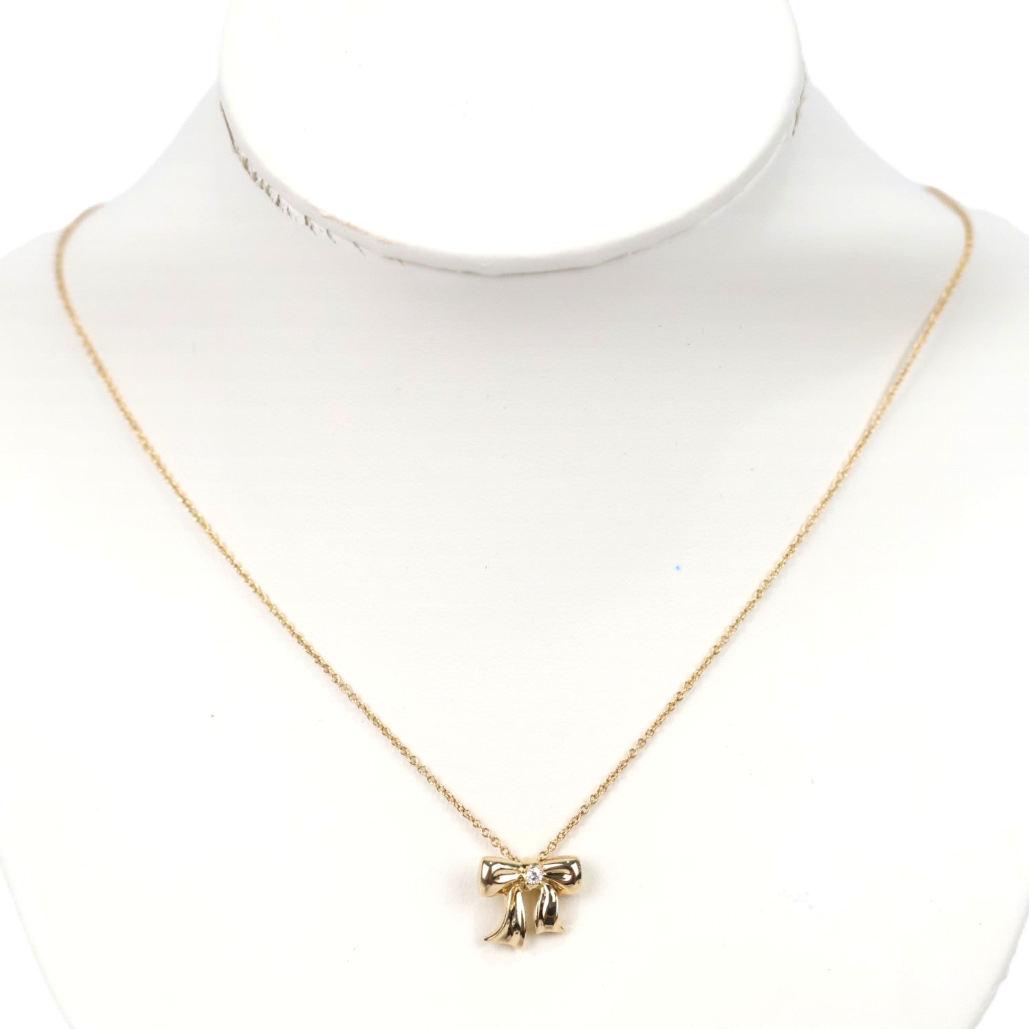 TIFFANY & Co. Blue Box Bow Necklace