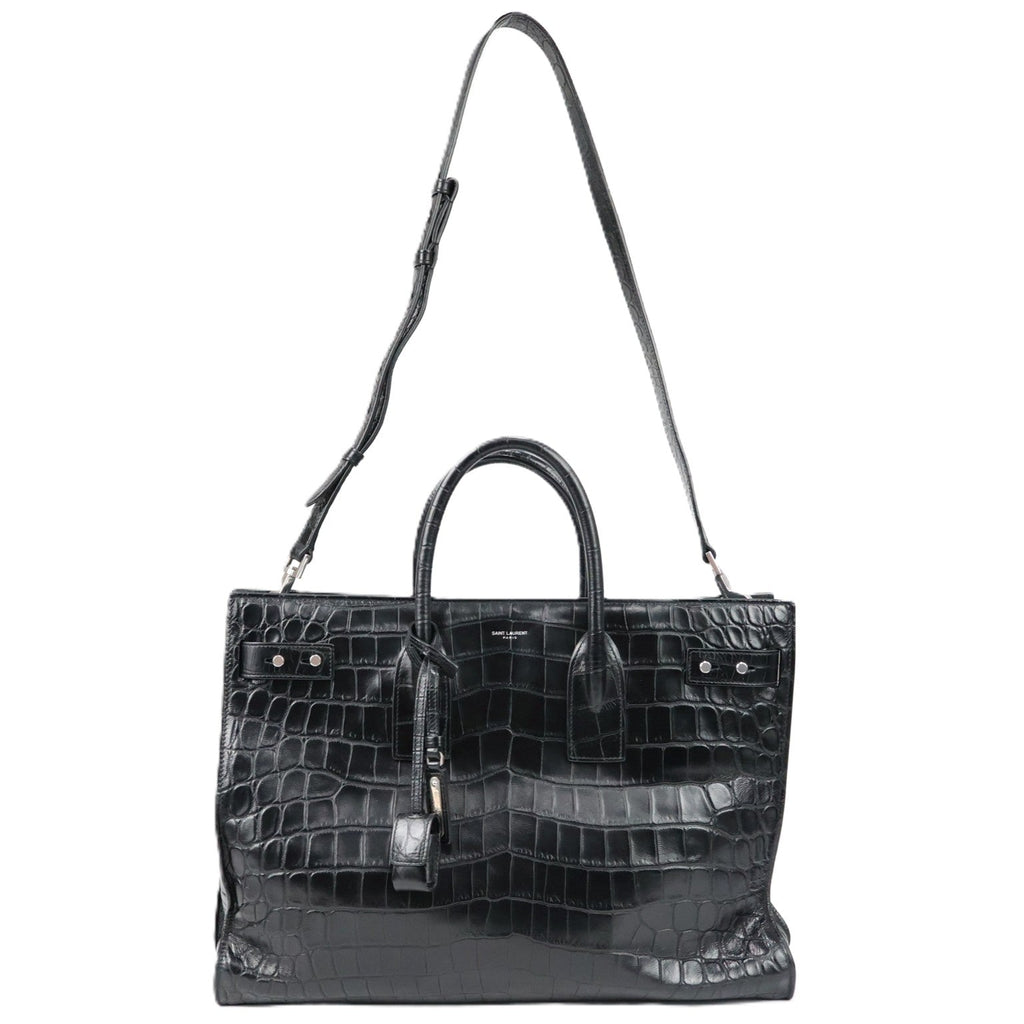 SAINT LAURENT 631526 0Q50E SAC DE JOUR THIN LARGE HANDBAG