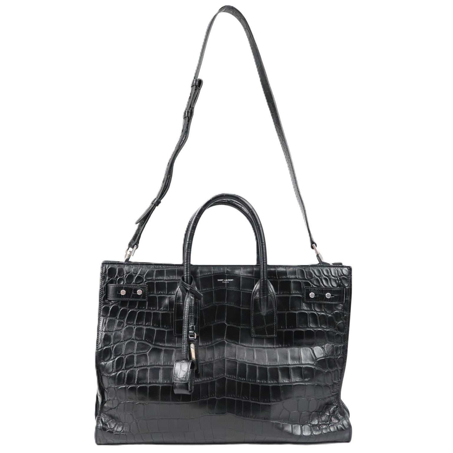 SAINT LAURENT 631526 0Q50E SAC DE JOUR THIN LARGE HANDBAG