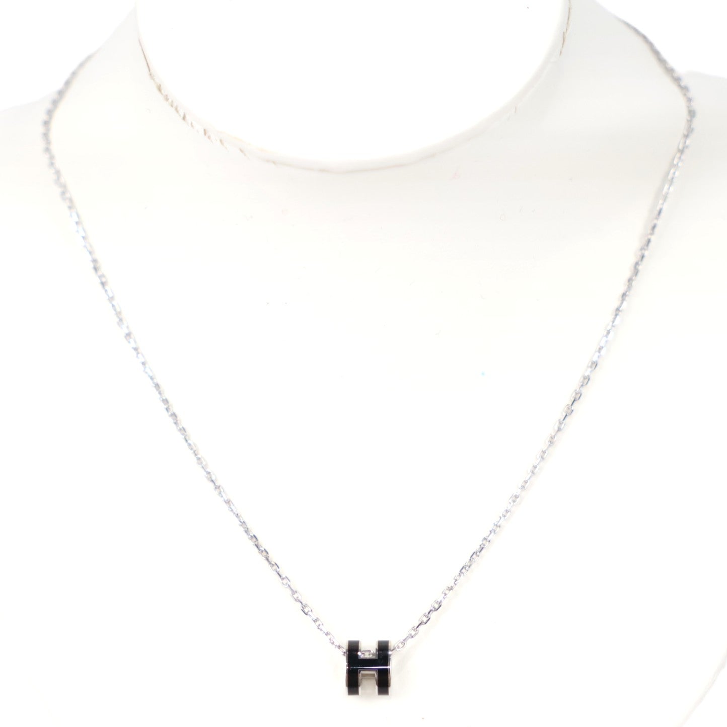 HERMES 147992FP POP H MINI NECKLACE