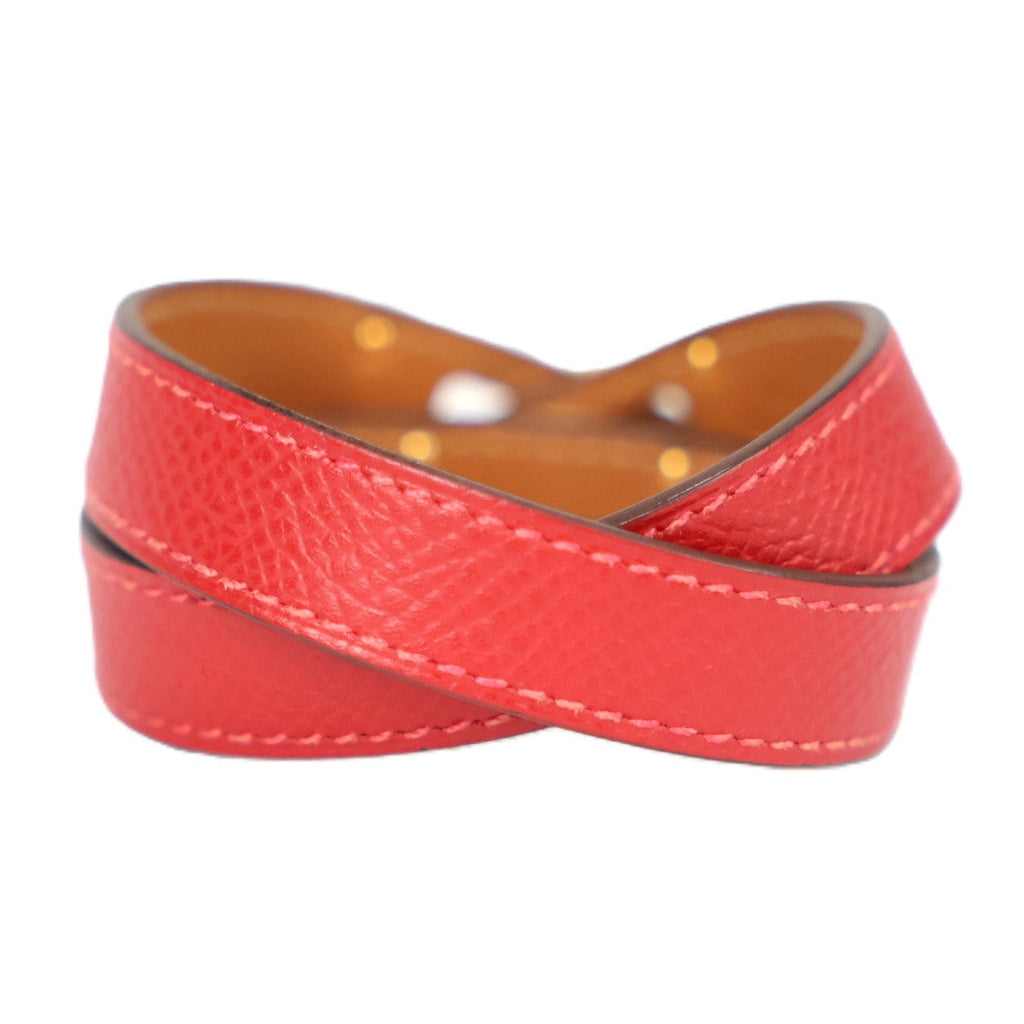 HERMES 071639CC KELLY DOUBLE TOUR S BRACELET
