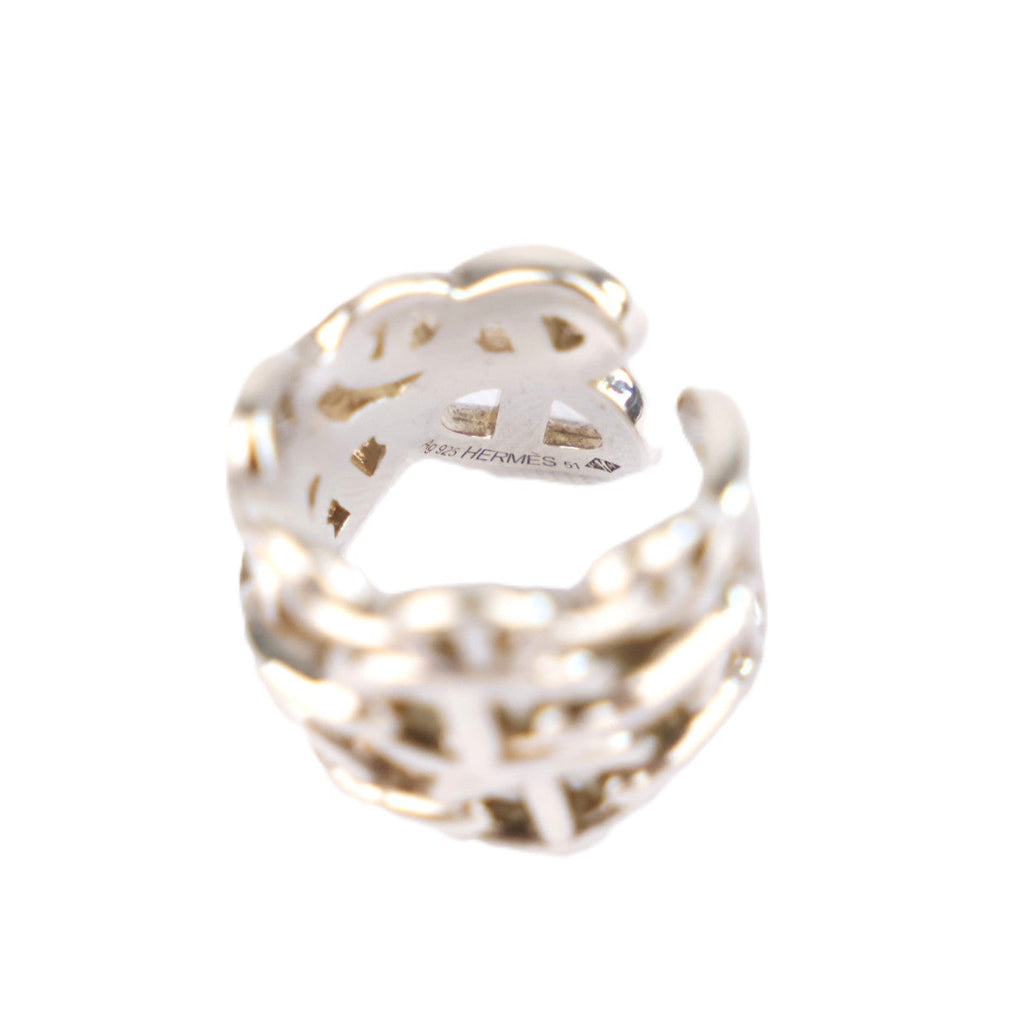 HERMES H109506B Chaine d'Ancre Enchainee Large Model #51 Ring