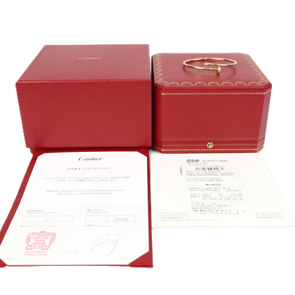 Cartier B6066115 Juste Un Clou Small Model Bangle #15