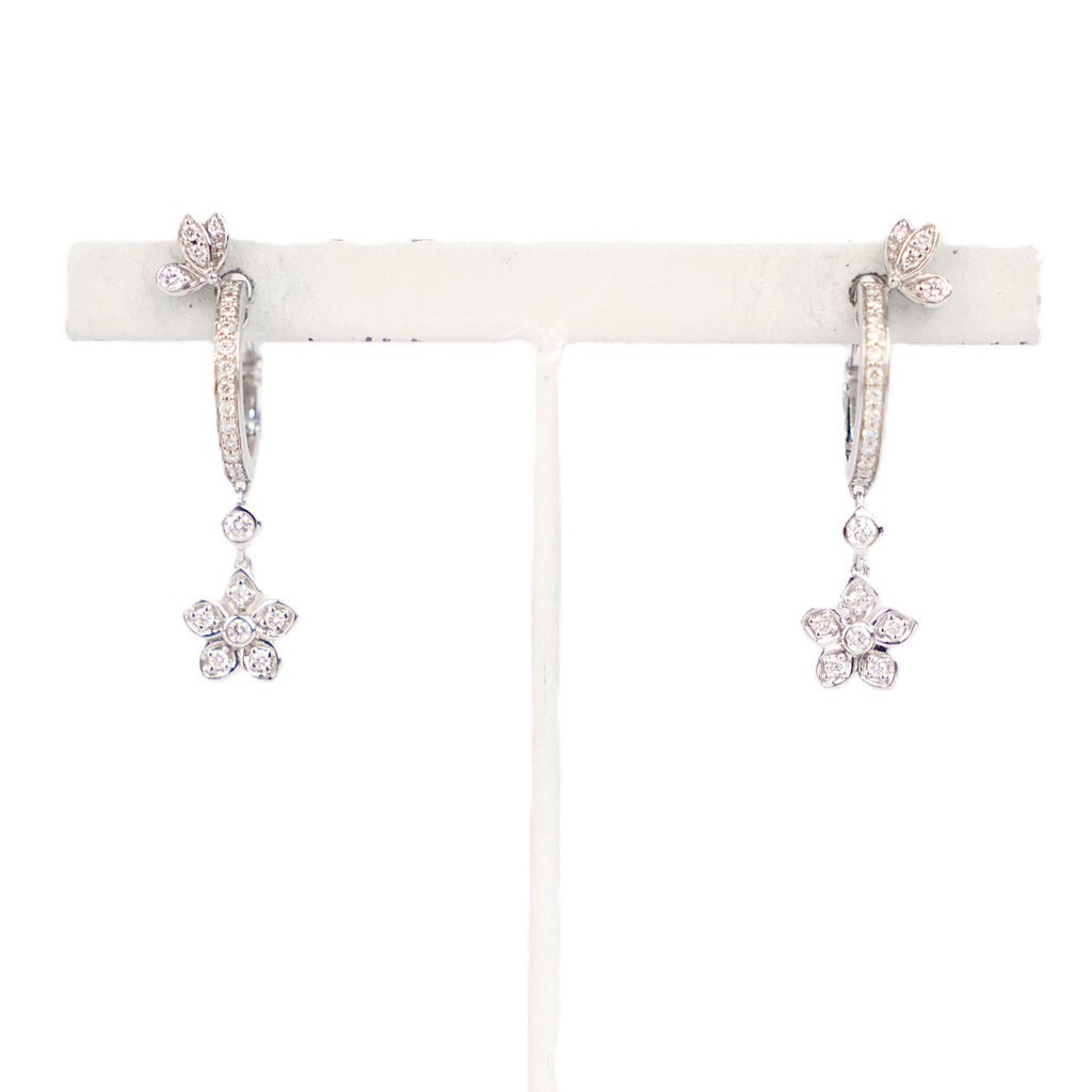GRAFF RGE2162 Butterfly Diamond Hoop Earrings