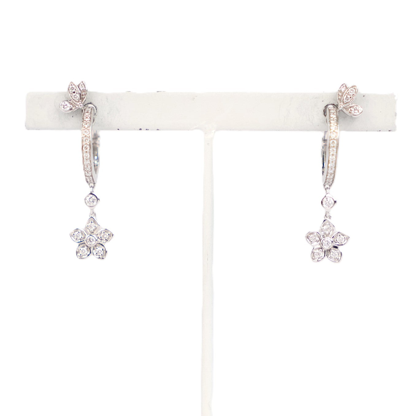 GRAFF RGE2162 Butterfly Diamond Hoop Earrings