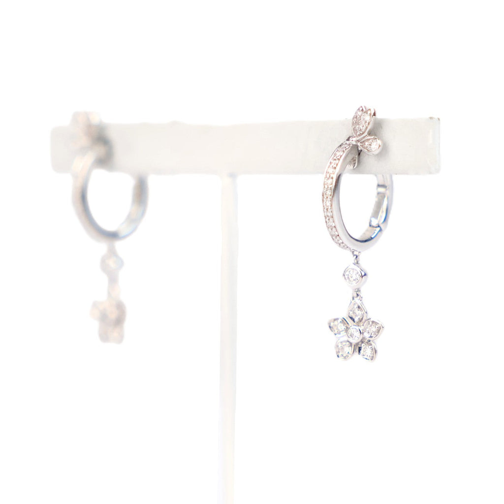 GRAFF RGE2162 Butterfly Diamond Hoop Earrings