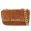 CELINE 111273EZF LOGO MONOCHROME SHOULDER BAG