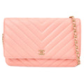 CHANEL 33814 CLASSIC FLAP WALLET ON CHAIN