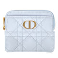 DIOR S5177UWHC CARO LAVENDER WALLET COIN PURSE