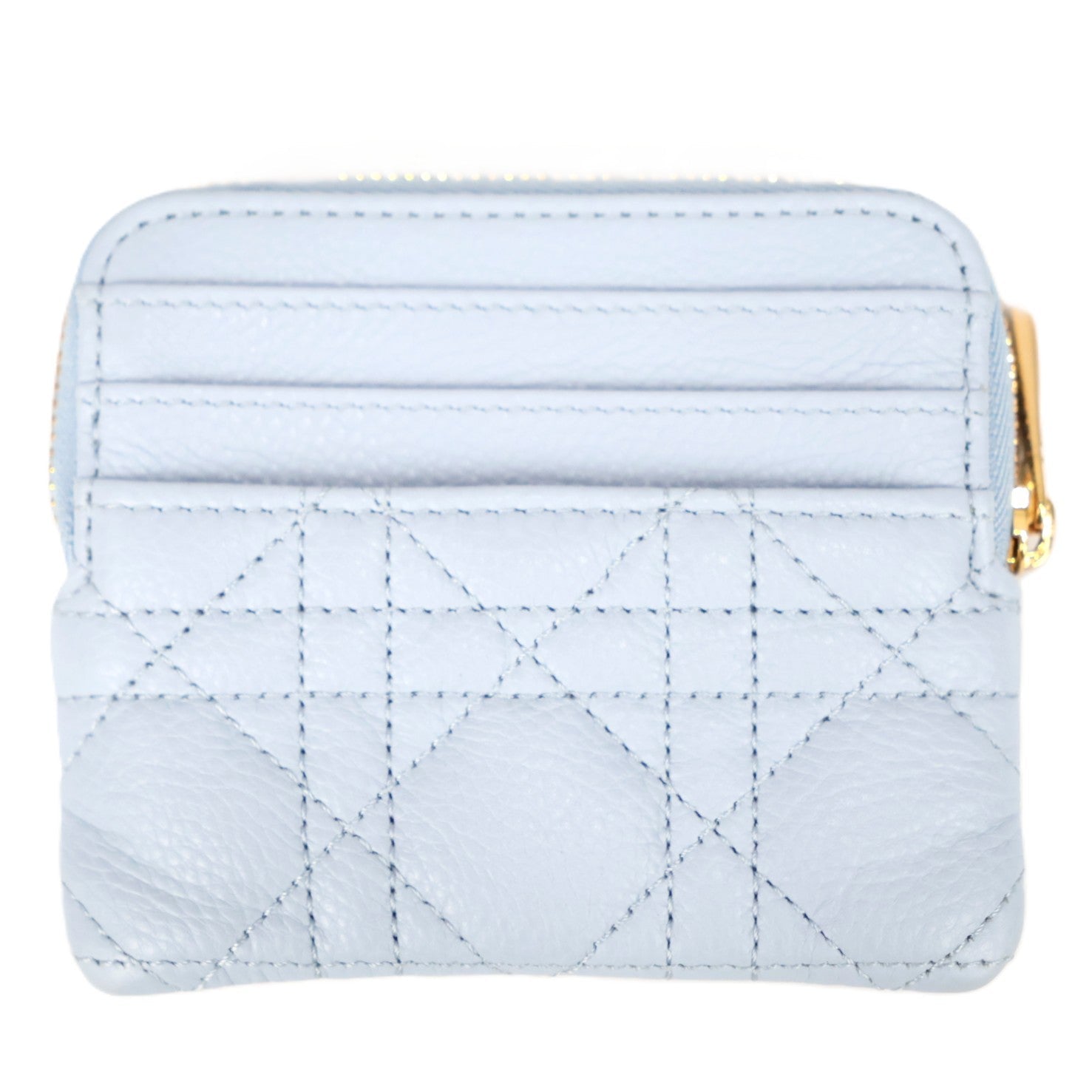 DIOR S5177UWHC CARO LAVENDER WALLET COIN PURSE