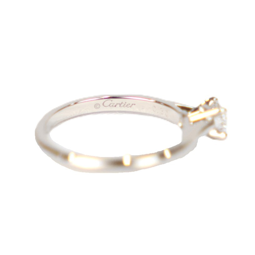 Cartier N4137051 Solitaire 1895 0.30ct-D-VVS1-3EX #51 Ring