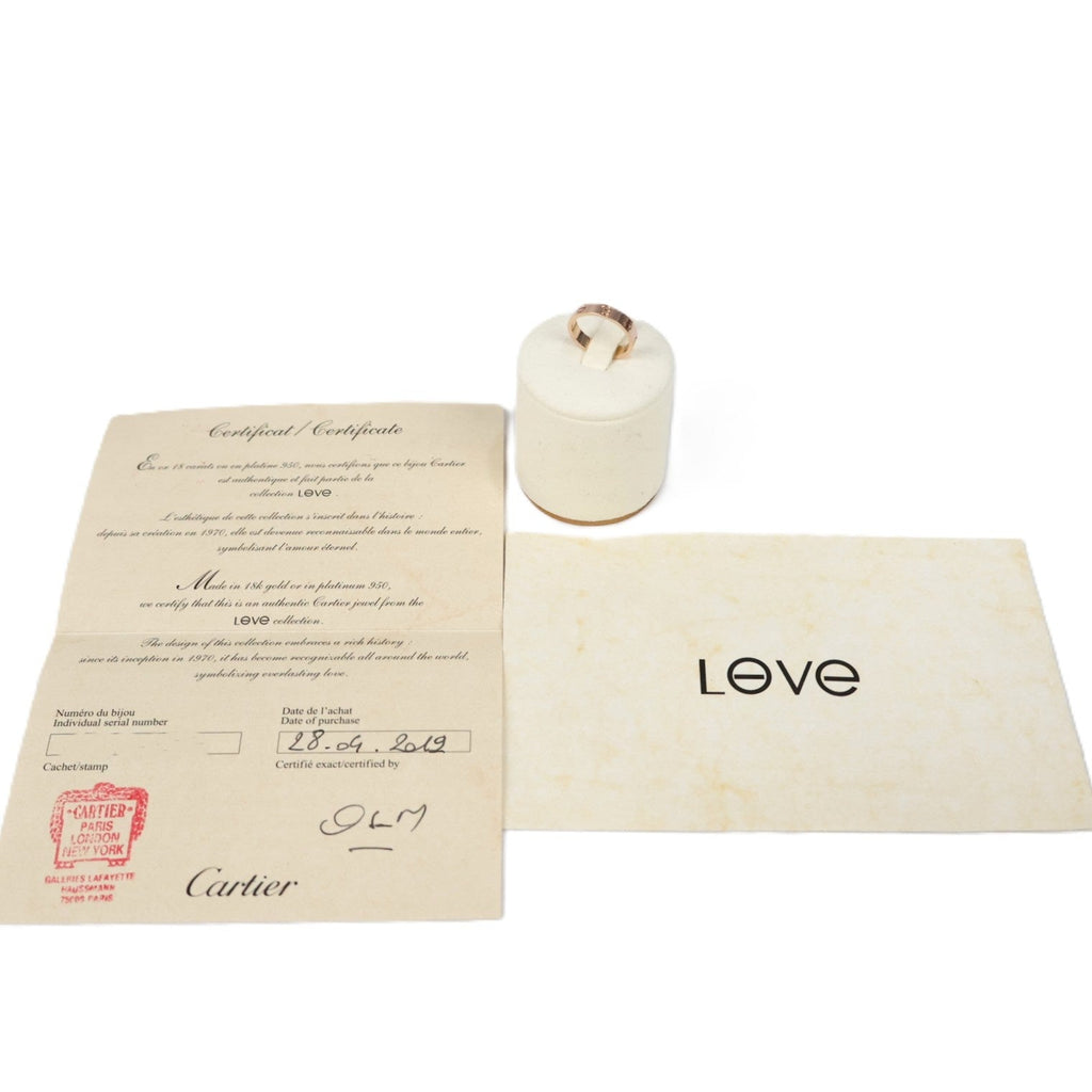 Cartier B4085248 Love Small Model #48 Ring
