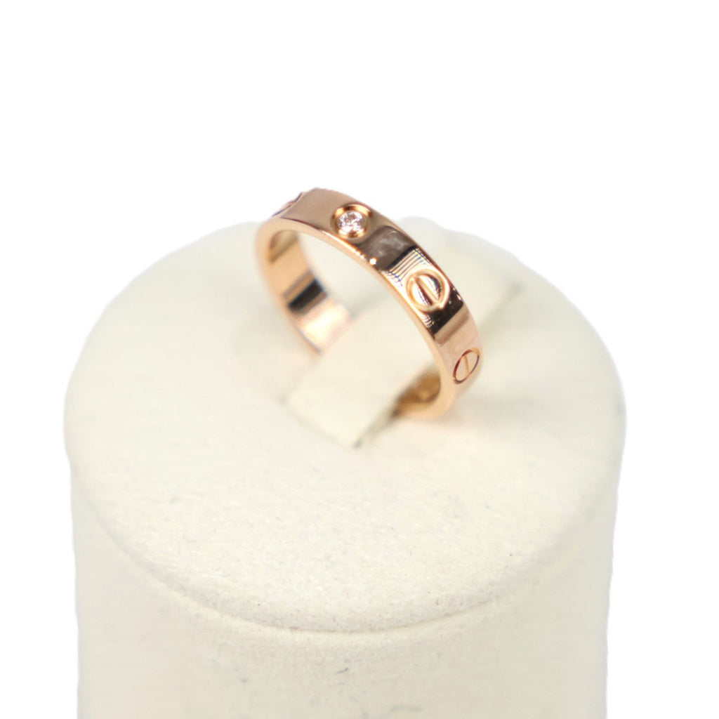 Cartier B4050750 Love Small Model 1-Diamond #50 Ring