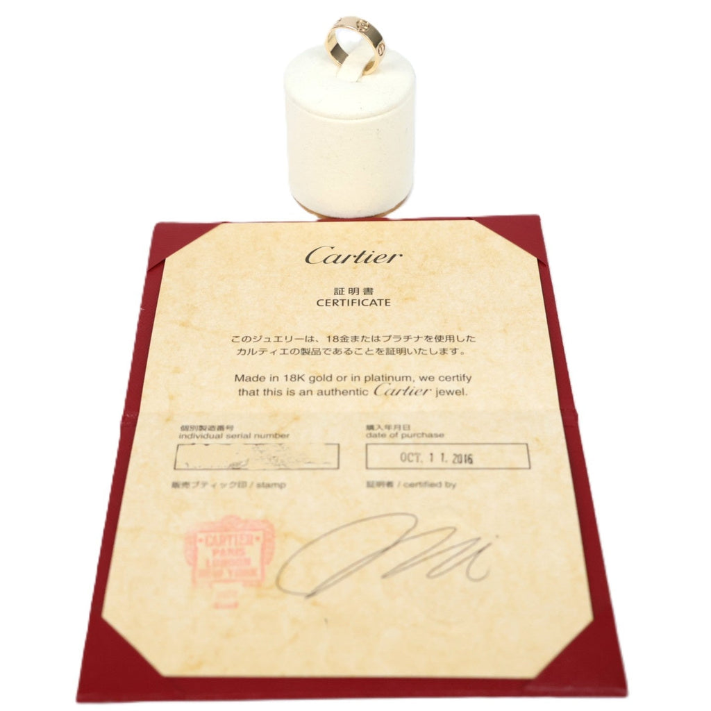 Cartier B4084650 Love Classic Model #50 Ring
