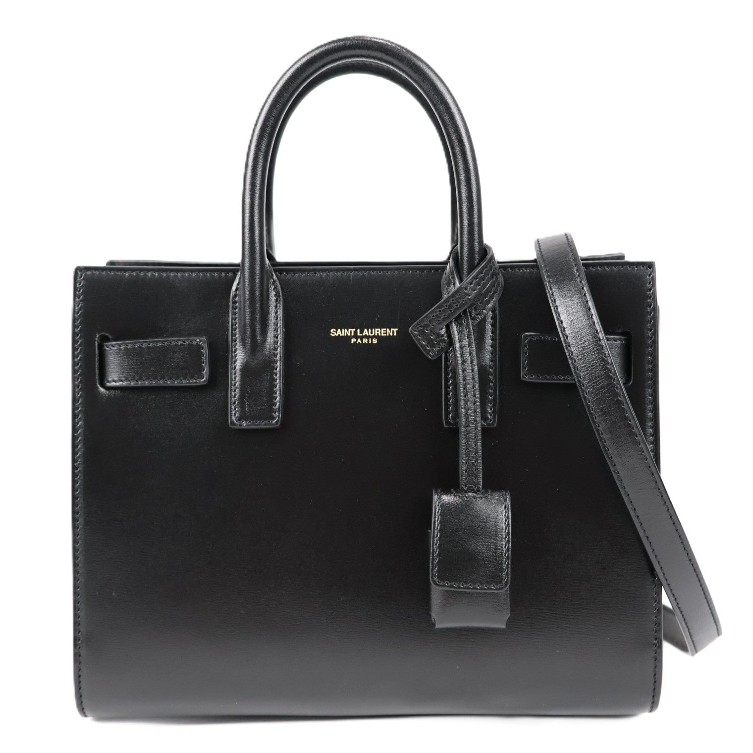 SAINT LAURENT 392035 02G9W SAC DE JOUR NANO TOTE BAG