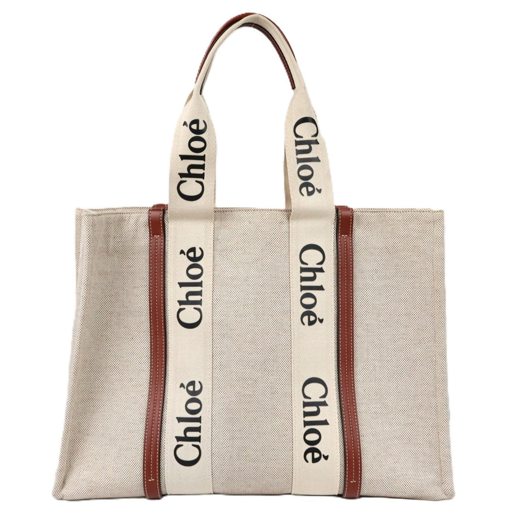 CHLOE CHC21US382 E66 WOODY LARGE TOTE BAG