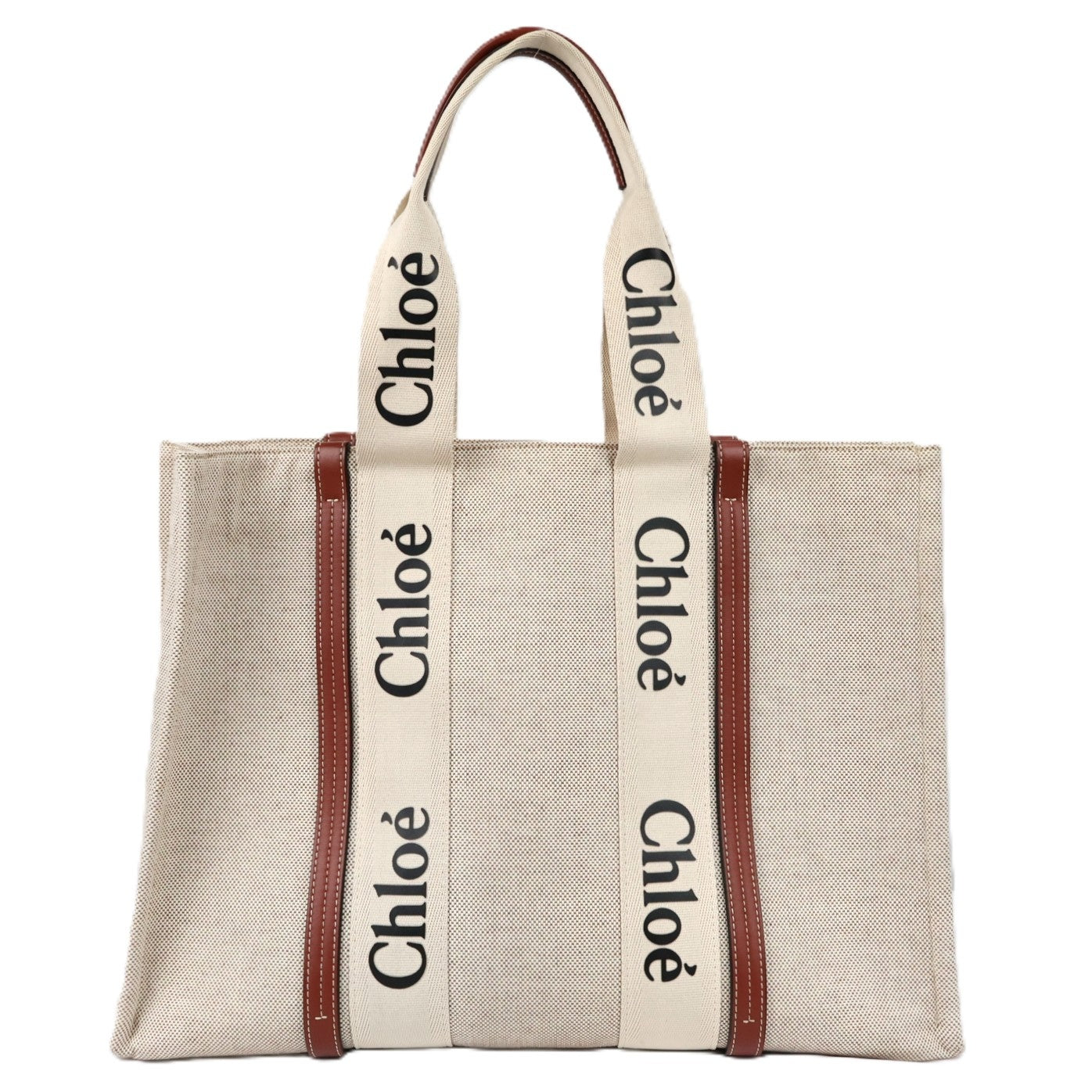 CHLOE CHC21US382 E66 WOODY LARGE TOTE BAG