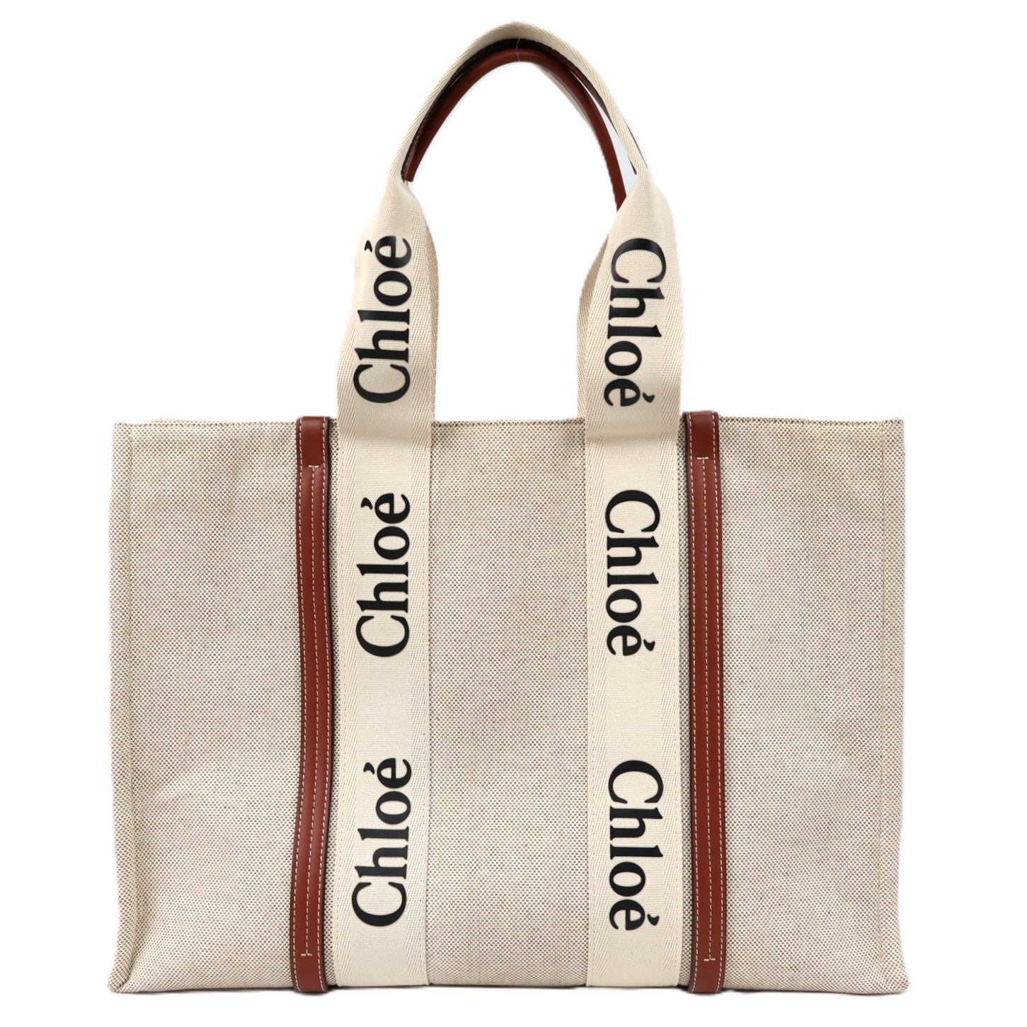 CHLOE CHC21US382 E66 WOODY LARGE TOTE BAG