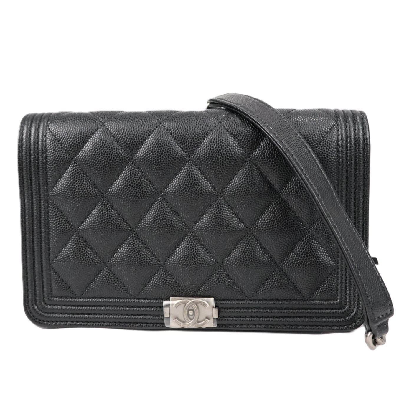 CHANEL AP1117 BOY CHANEL WALLET ON CHAIN