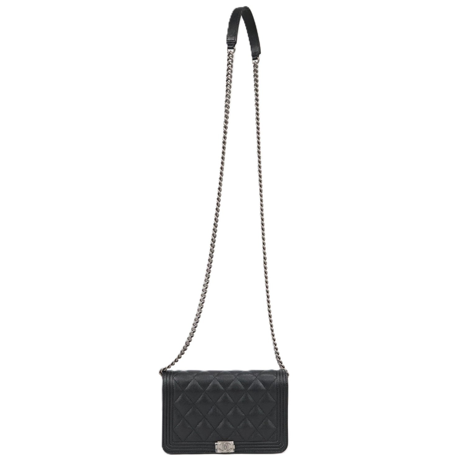 CHANEL AP1117 BOY CHANEL WALLET ON CHAIN