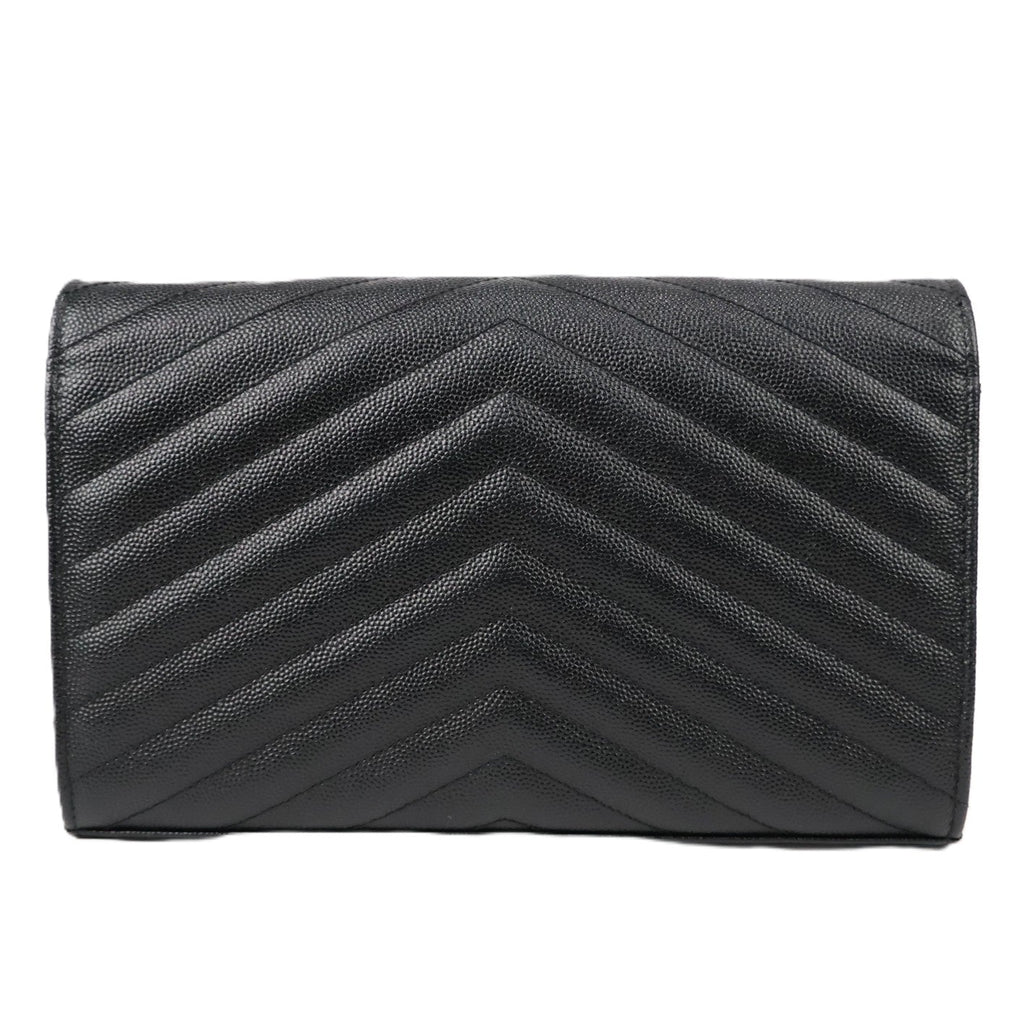 SAINT LAURENT 377828 BOW01 CASSANDRE WALLET ON CHAIN