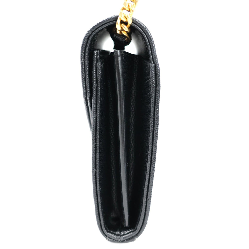 SAINT LAURENT 377828 BOW01 CASSANDRE WALLET ON CHAIN